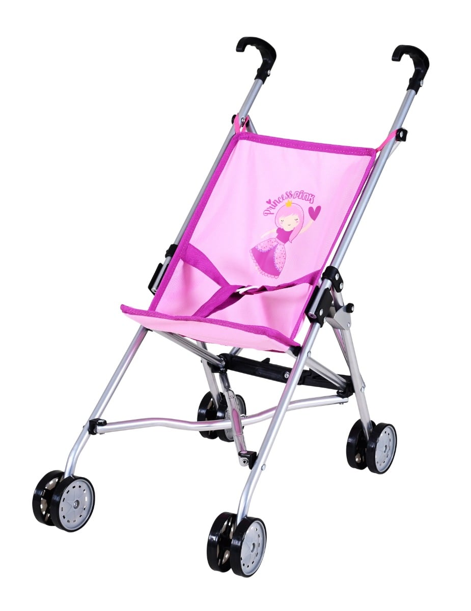 Carucior Papusi Knorr Toys Princess Pink, Pliabil