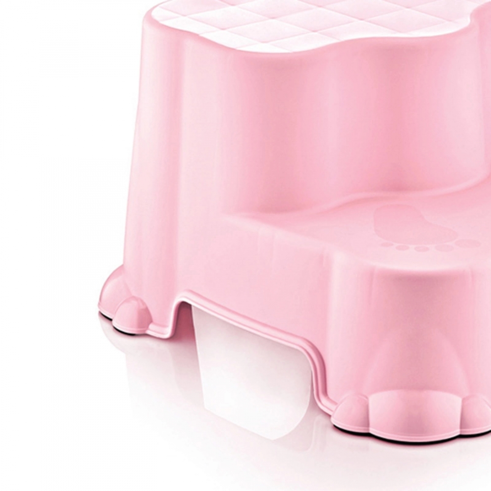 BabyJem Step Stool Roz - 2 Trepte pentru Copii - imagine 7