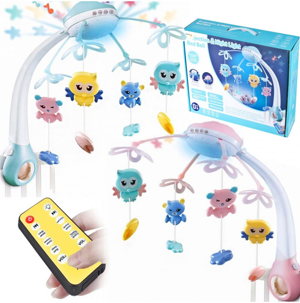 Carusel Muzical Blue Malplay cu Proiector și Telecomandă
