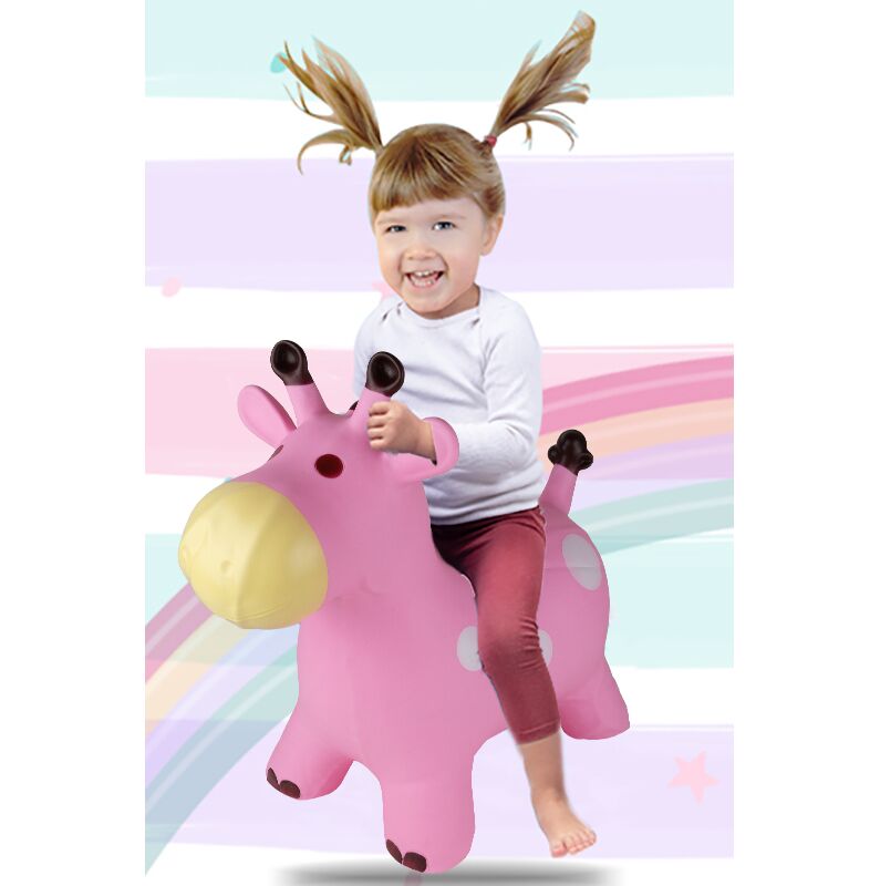 Jucarie Gonflabila Sarit Malplay Girafa, cu Pompa - imagine 3