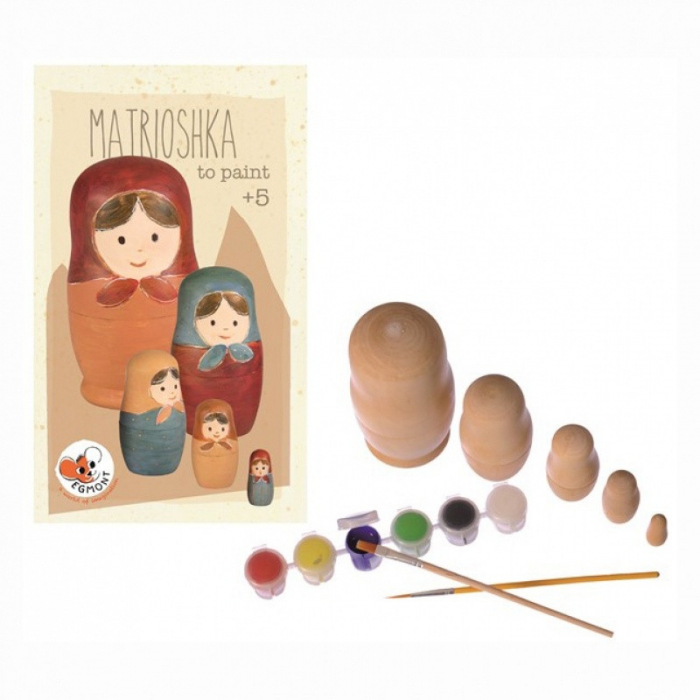 Joc pictat păpuși Matrioshka | Egmont Toys