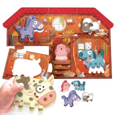 Puzzle Montessori Ferma Headu | Joc Educativ - imagine 6