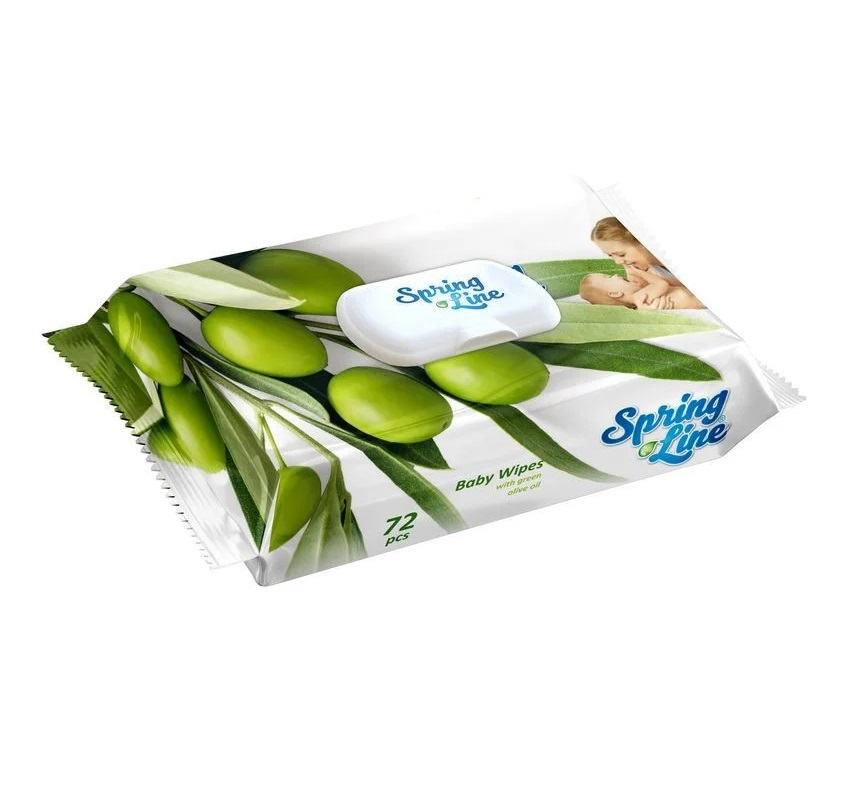 Servetele Umede Spring Line cu Ulei de Măsline 72b - imagine 2