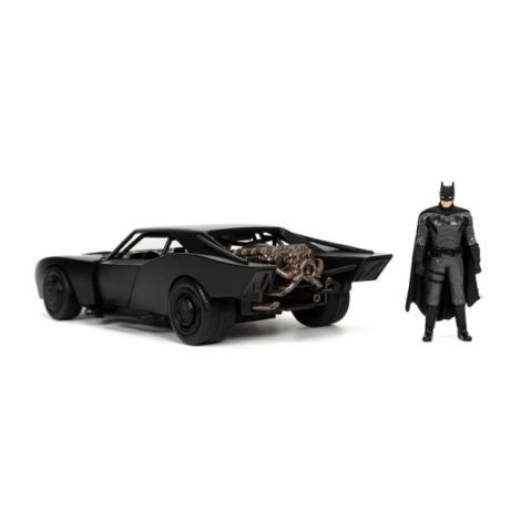 Jada Batmobile 1:24 Metal, Usi și Figurină - imagine 4