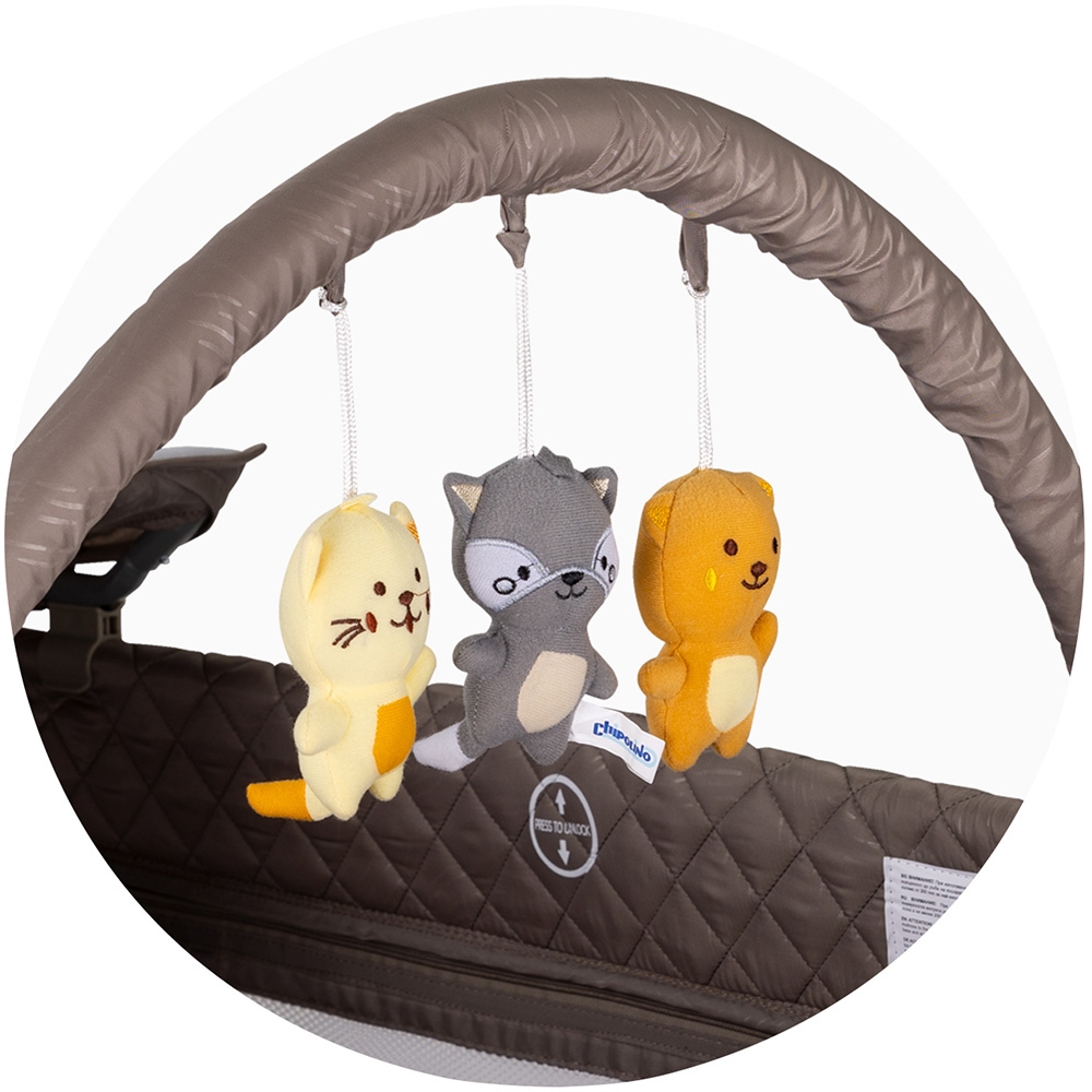 Patut Chipolino Luna Pliabil cu 2 Nivele si Accesorii - imagine 2