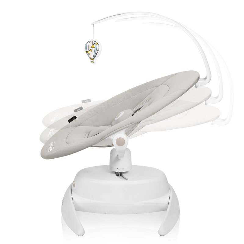Balansoar Lionelo Iris 2in1, Electric, Bej - imagine 4
