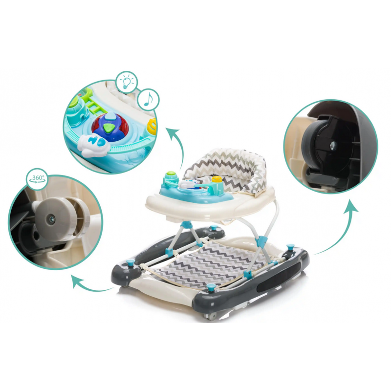 Centru Joacă Premergător Balansoar Fillikid Turcoaz - imagine 5