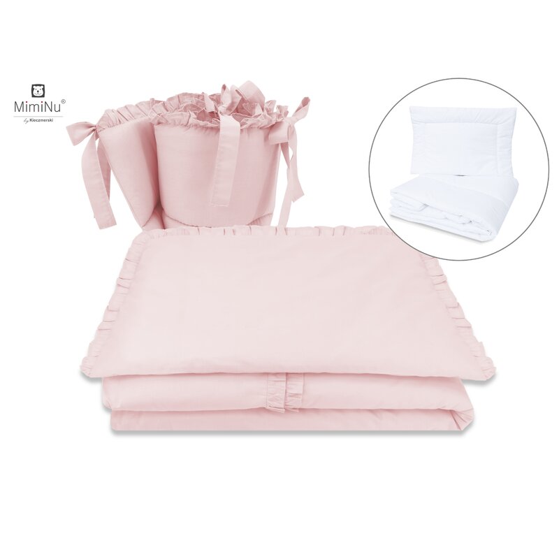 Set Lenjerie Patut MimiNu 6 Piese Royal Powder Pink
