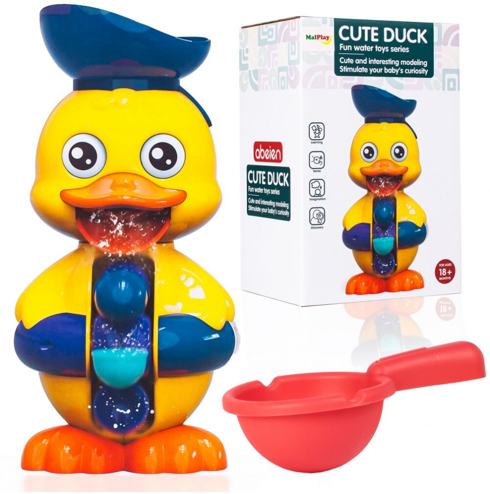 Malplay Ratusca de Baie cu Rotita Interactiva