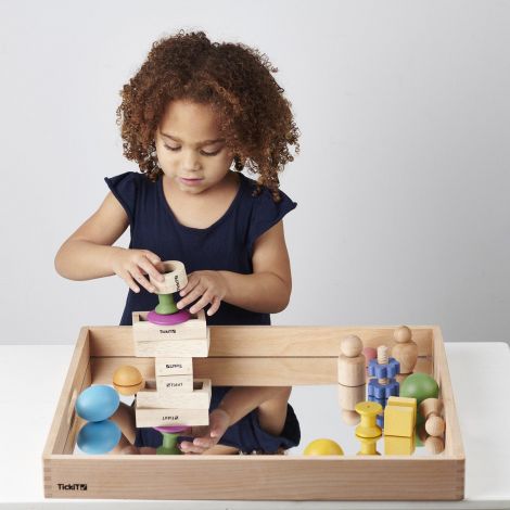 Tavă senzorială Tickit cu oglindă - Joc educativ - imagine 7