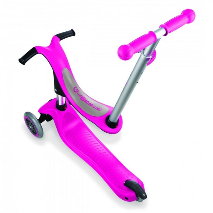 Globber Evo 4 in 1 Roz – Trotineta Evolutivă