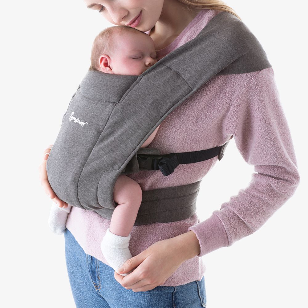 Marsupiu Ergobaby Embrace Heather Grey, Confort - imagine 4