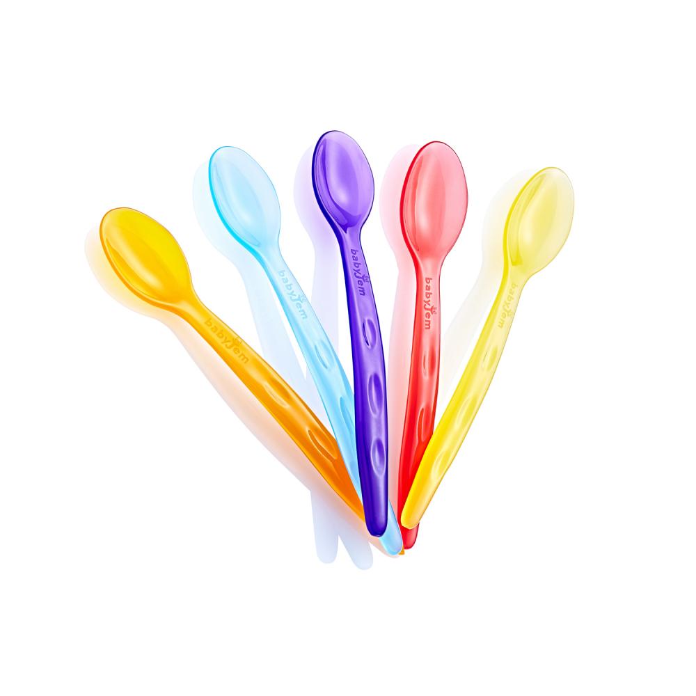 Set 5 Lingurițe BabyJem Rainbow | Multicolore