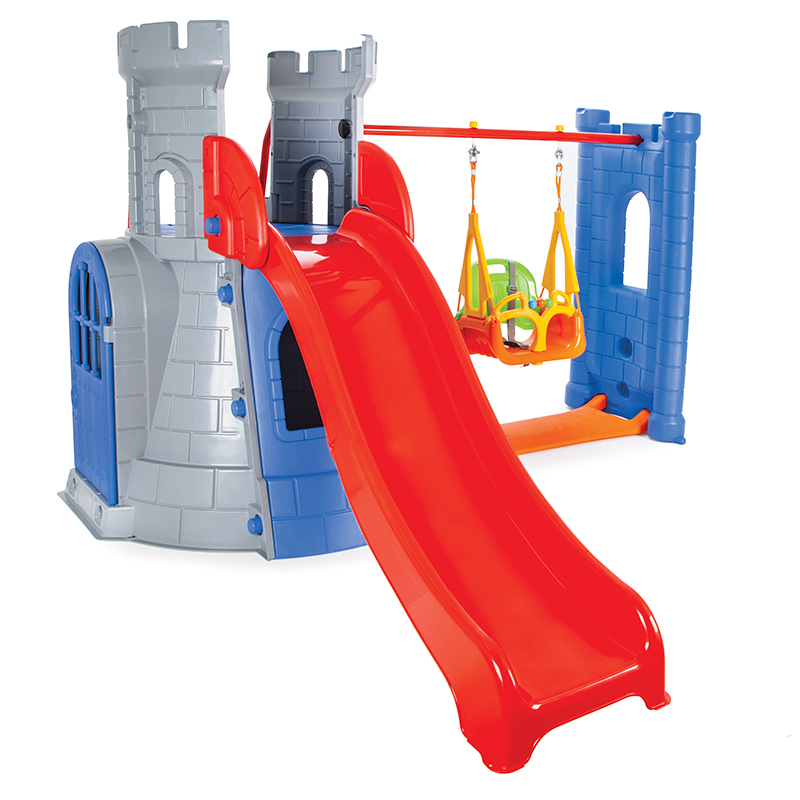 Spațiu de Joacă Castel Pilsan Swing and Slide Albastru
