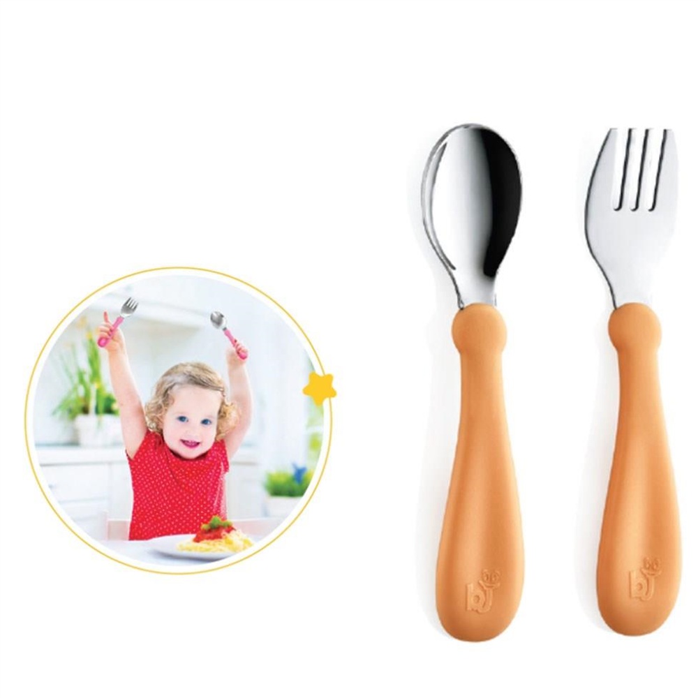 Set Tacamuri Inox BabyJem Orange pentru Copii