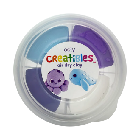Plastilina Ooly Ocean DIY 4 culori cu uscare la aer - imagine 5