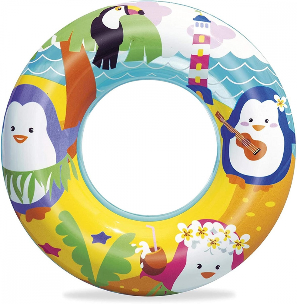 Colac Gonflabil Copii Pinguin 51 cm Bestway - imagine 6