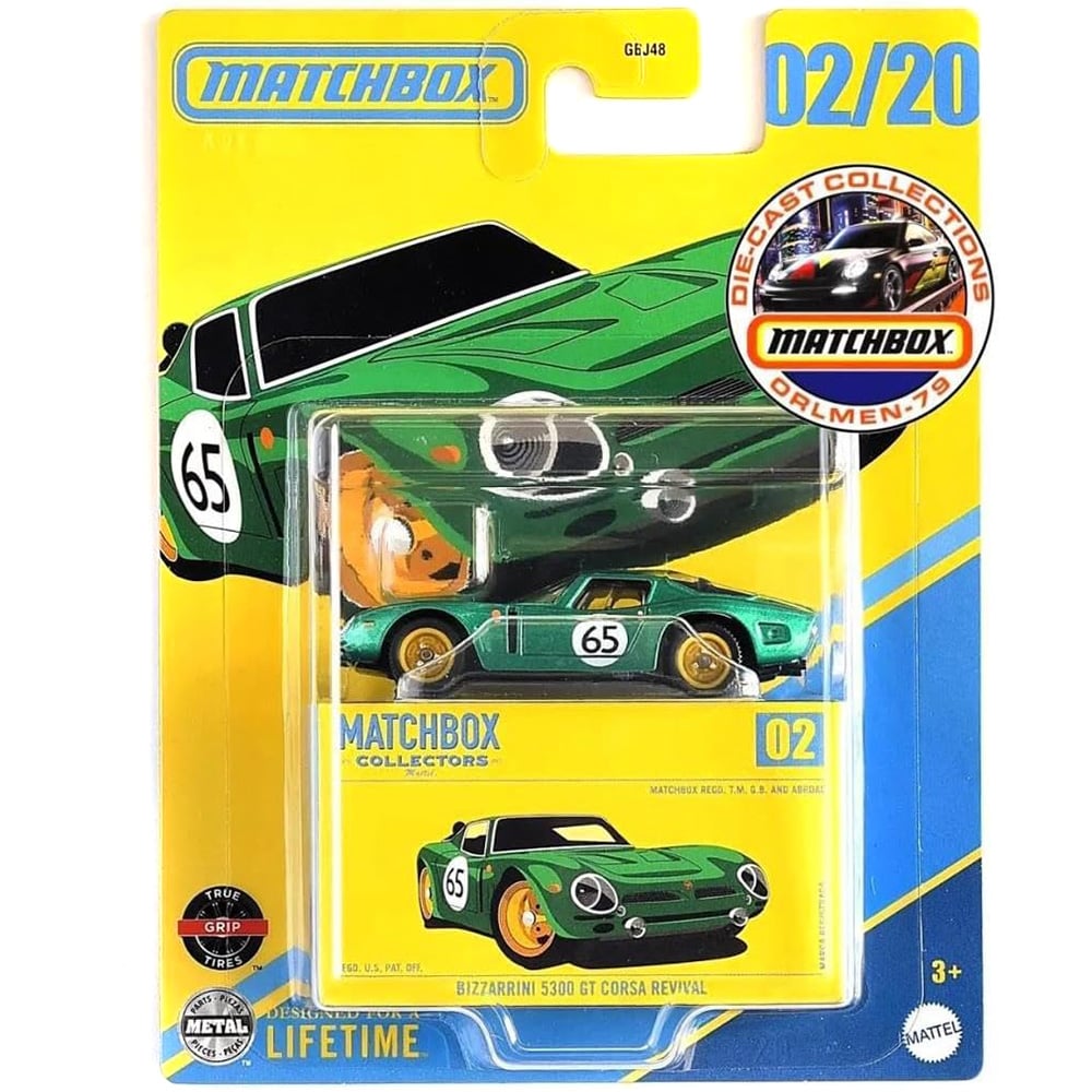Mașină Matchbox Bizzarrini 5300 GT, 1:64