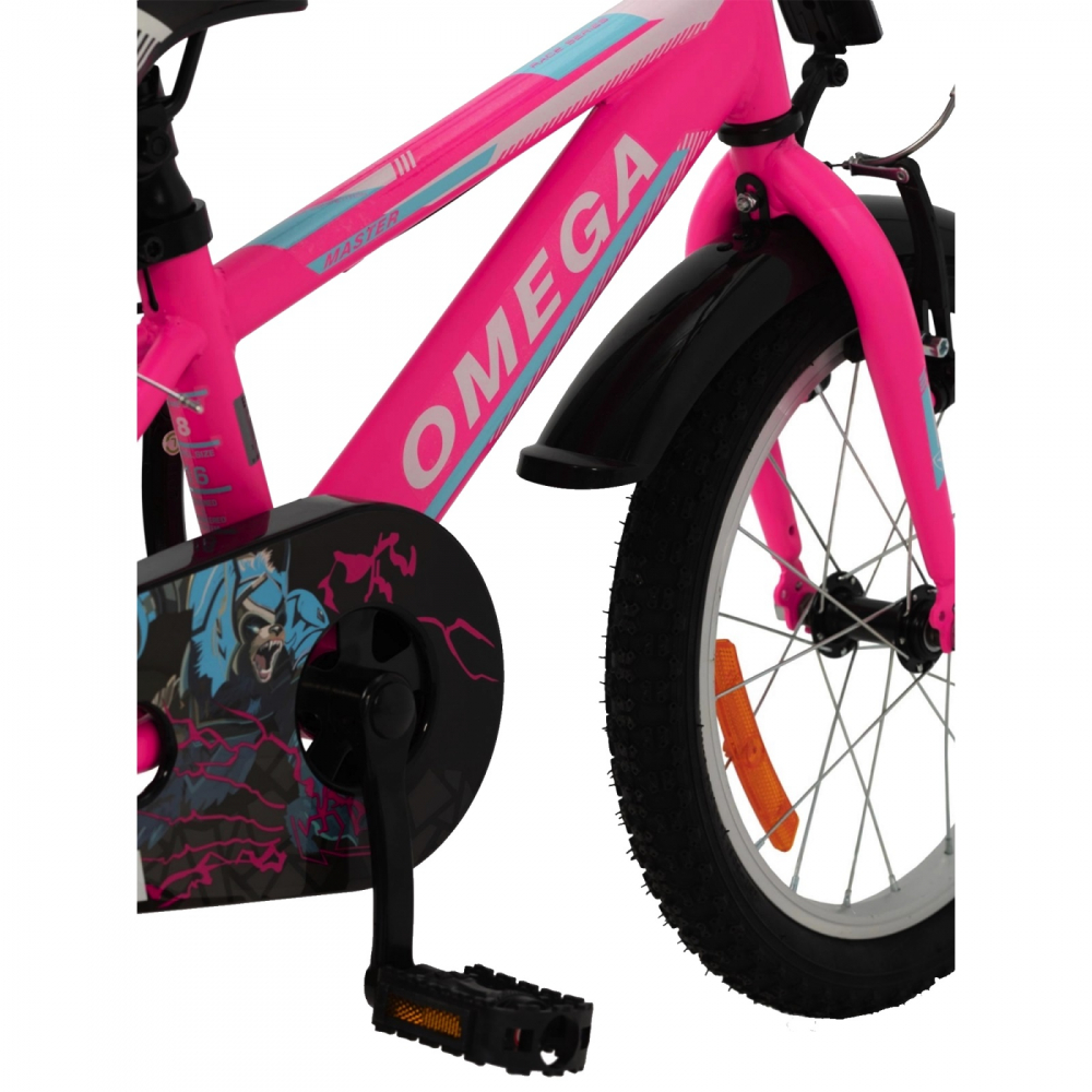 Bicicleta Omega Master 16" Roz, 4-6 Ani - imagine 4