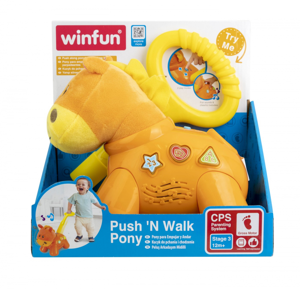 WINFUN Ponei de Împins Educativ Interactiv