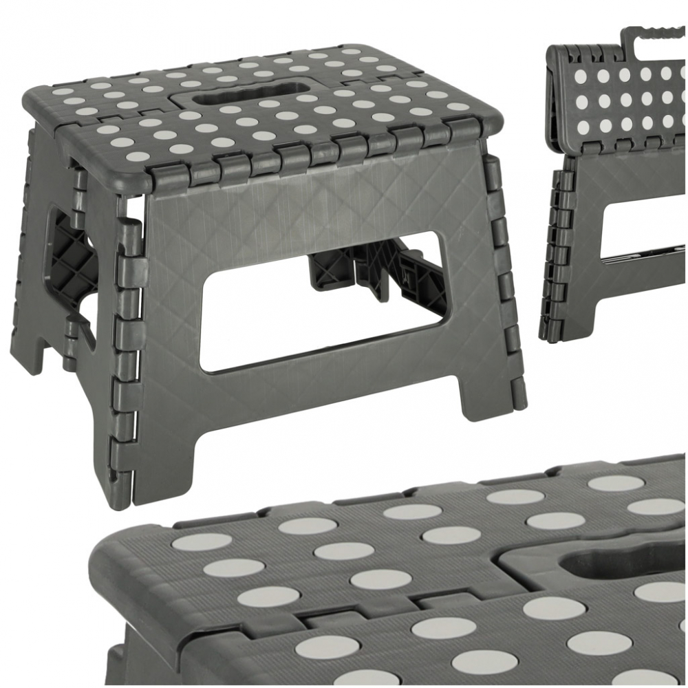 Scaunel Ikonka Pliabil Dark Grey, Plastic Igienic