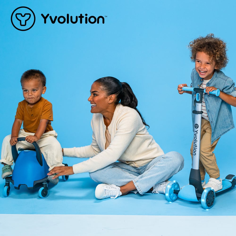 Trotineta Yvolution Y Glider Luna 5-in-1, Albastru - imagine 8
