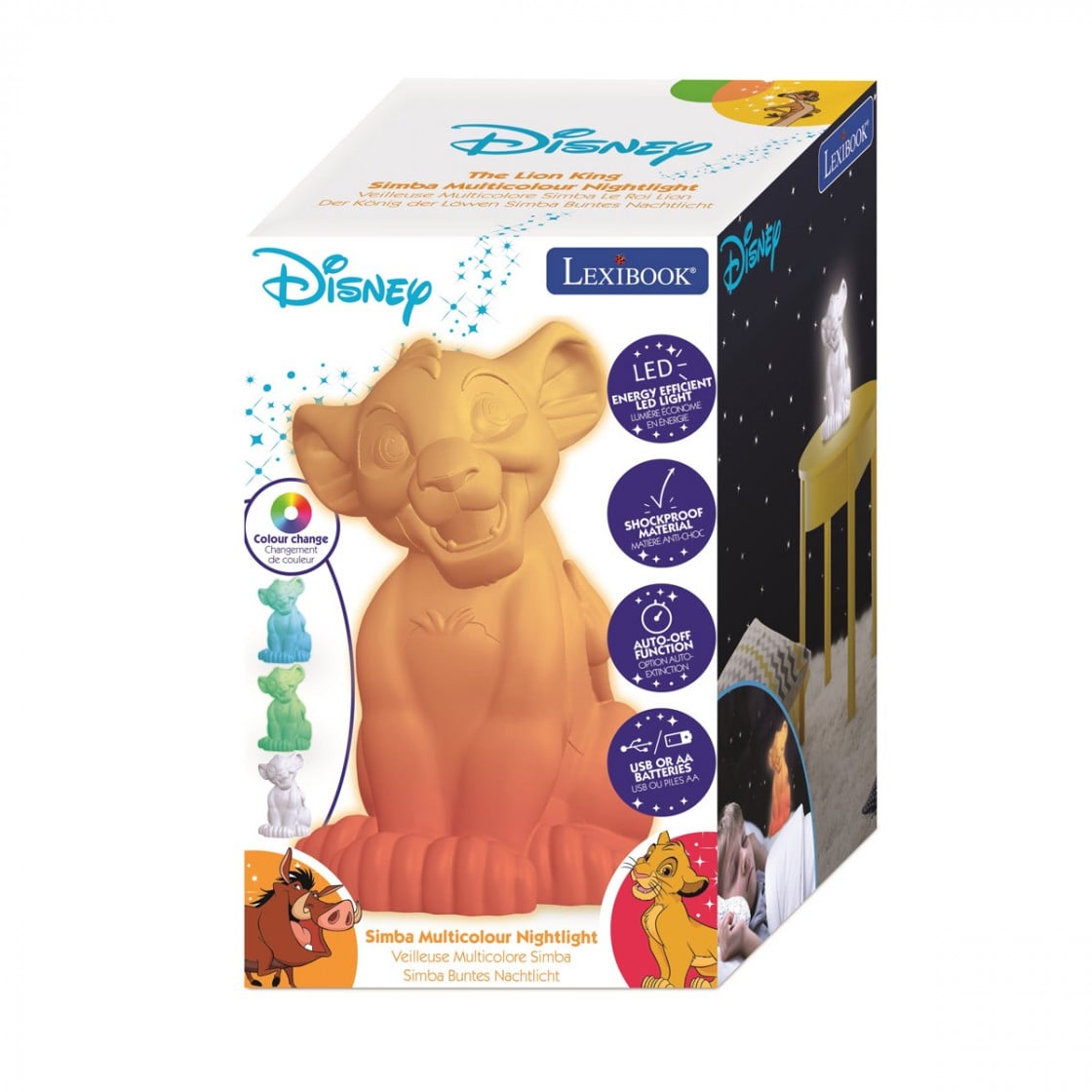Lampa LED Simba Lexibook | Disney