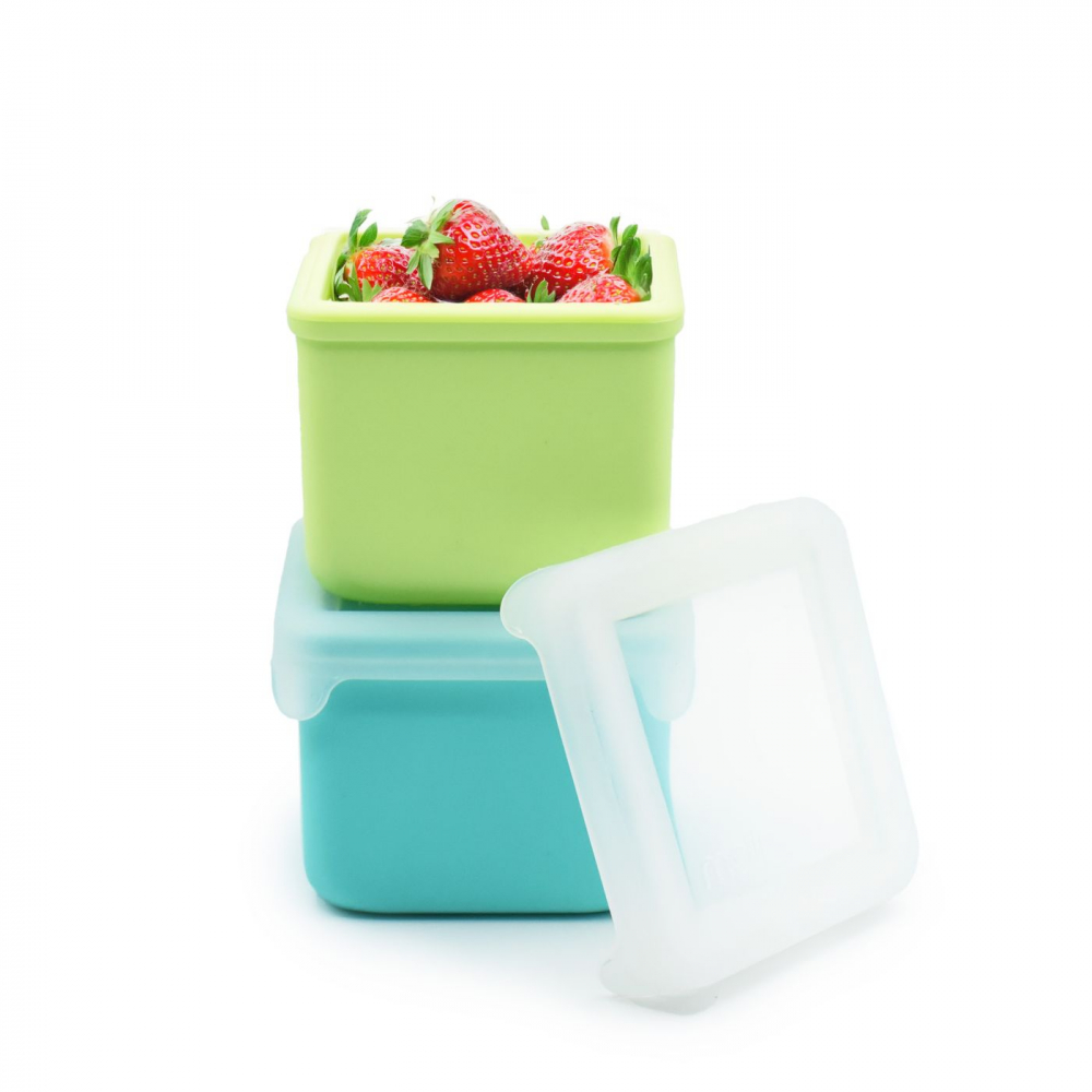 Set 2 Recipiente Melii Silicon Blue Lime - imagine 3