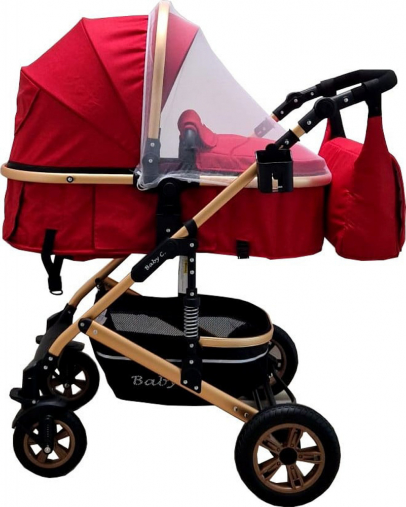 Baby Care PRO 531 Rosu 2in1 Carucior Premium - imagine 4