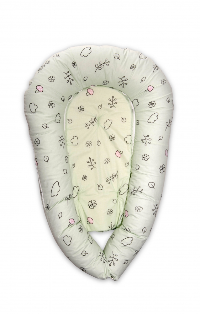 Baby Nest 3 în 1 Lamb Green Lorelli