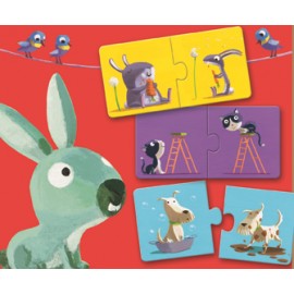Puzzle Duo Djeco Antonime - Educațional 2+