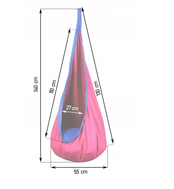 Hamac Cocoon Neo-Sport Pink - Relaxare Copii 80kg - imagine 4
