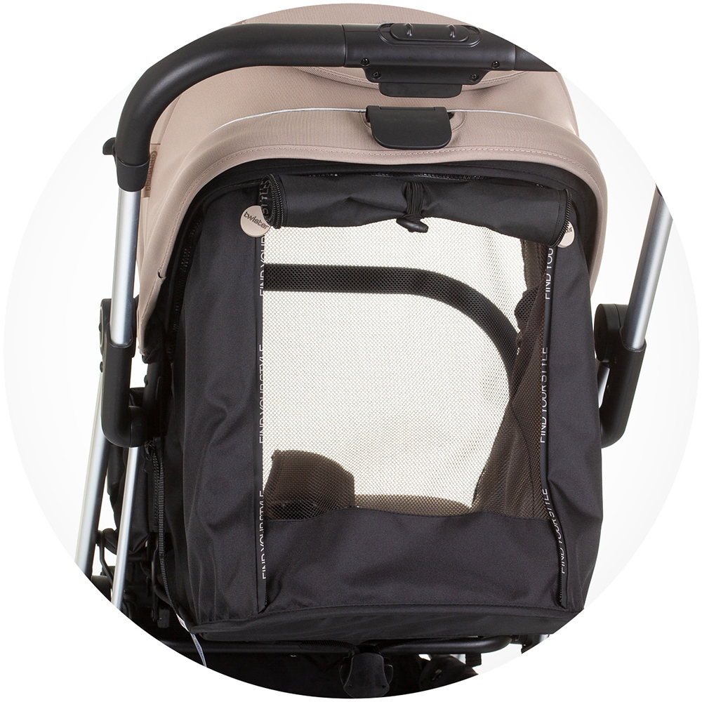 Carucior Chipolino Twister, Sezut Rotativ, Macadamia - imagine 11