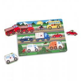Puzzle Lemn Vehicule Melissa & Doug - imagine 2