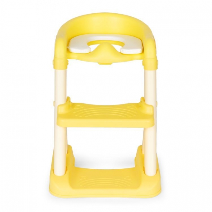 Reductor Toaleta cu Scara Ecotoys Galben - imagine 2
