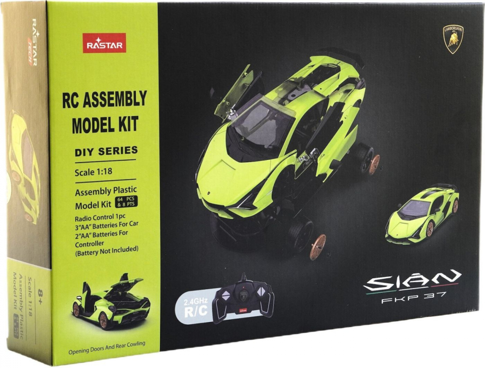 Lamborghini Sian RC Kit Constructie 1:18 Rastar