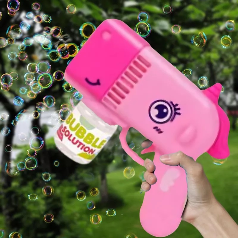 Pistol Baloane Sapun Pink Unicorn Nicekids - imagine 2