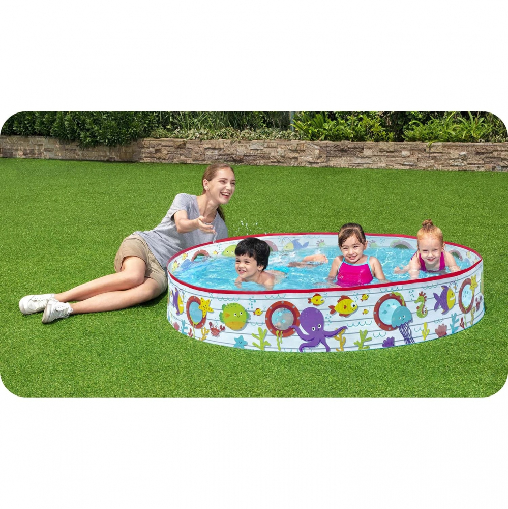 Piscina Bestway Fish 152cm - Fun pentru copii - imagine 3