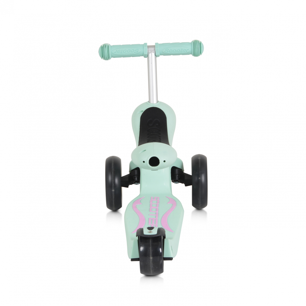 Trotineta 2in1 Skiddy Byox cu scaun și lumini LED - imagine 2
