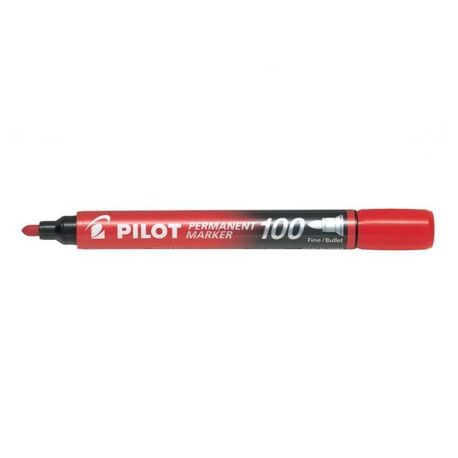 Marker Permanent Pilot P100 Roșu - Scriere Precisă