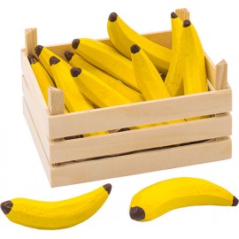 Banane din Lemn Goki în Lădiță | Set Educational 10 Piese