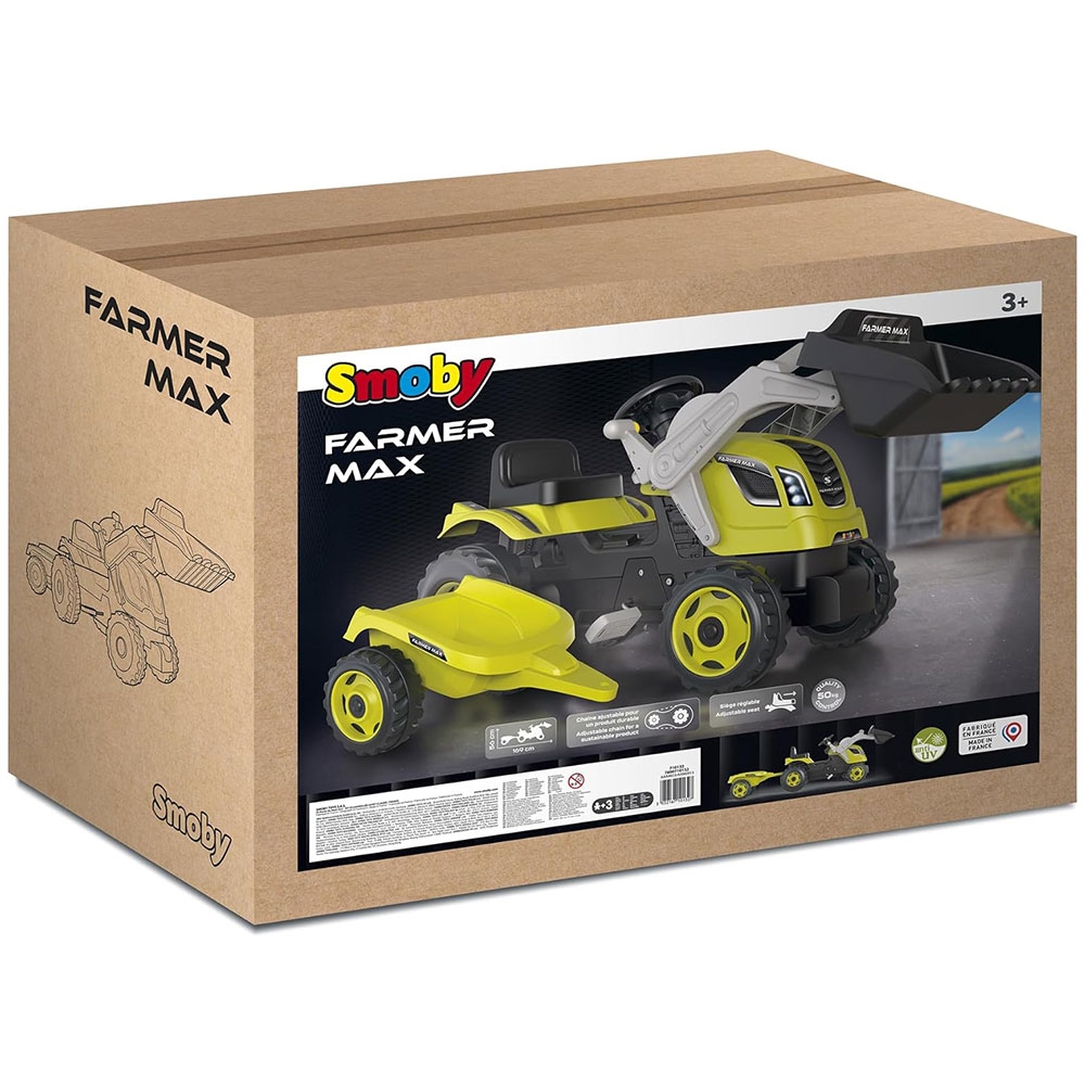 Tractor Smoby Farmer Max cu Remorca - imagine 6