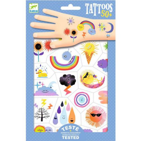 Tatuaje Djeco Emoji Meteo - Non-alergice pentru copii