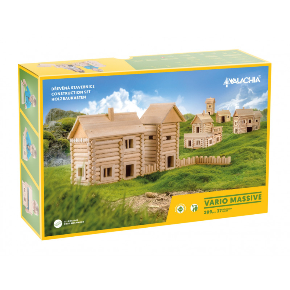 Set Constructie Walachia Vario Massive, 209 Piese Lemn
