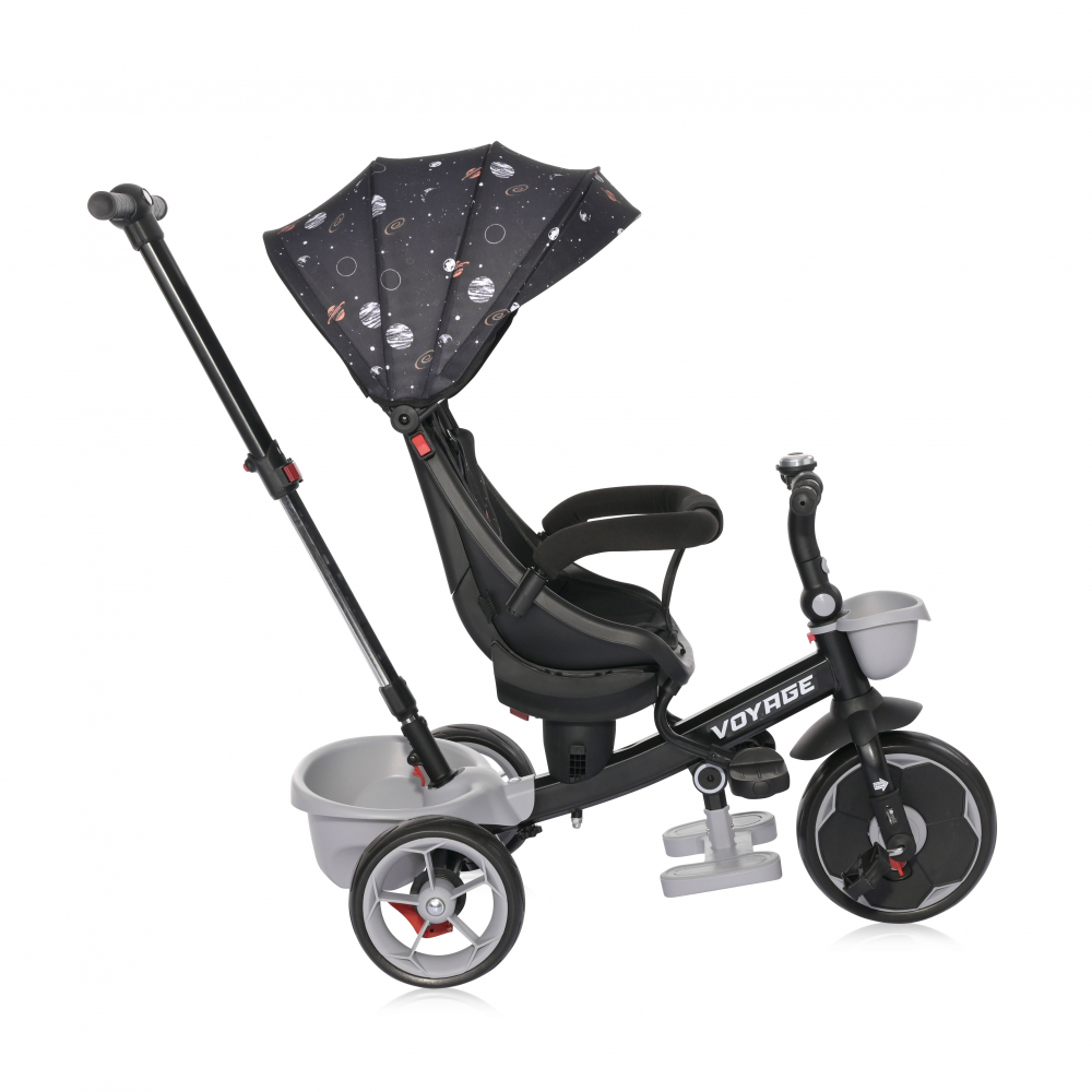 Tricicleta Lorelli Voyage Black Cosmos, Sezut Reversibil - imagine 4