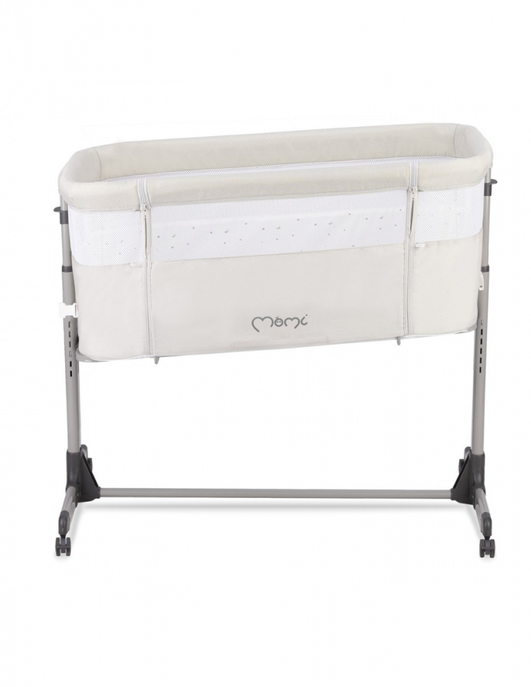 Patut Co-sleeper MoMi Revo Light Grey, 2-in-1 - imagine 2