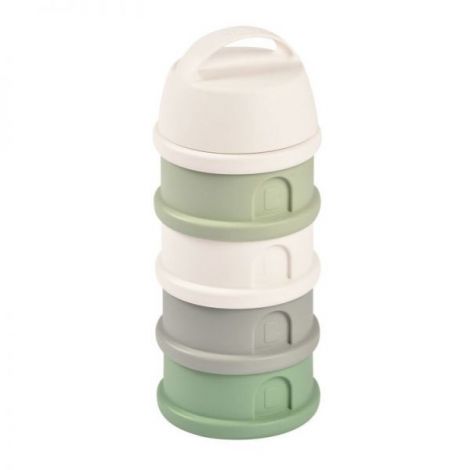 Beaba Sage Green Recipient Lapte Praf 4 Compartimente