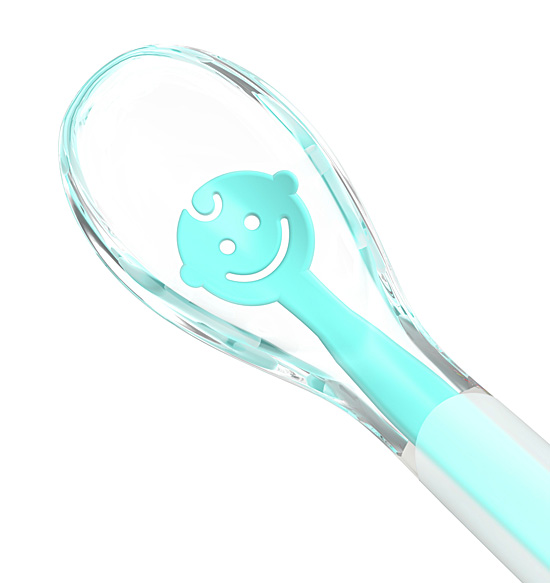 Linguriță Silicon Baby Ono Smile Turcoaz - imagine 2