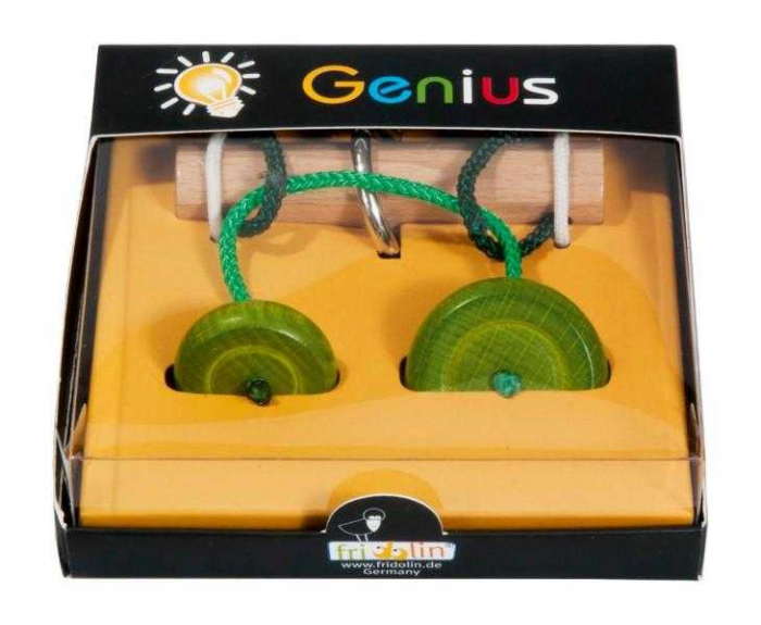 IQ Test Genius Fridolin - Joc Lemn Eliberează Inelul