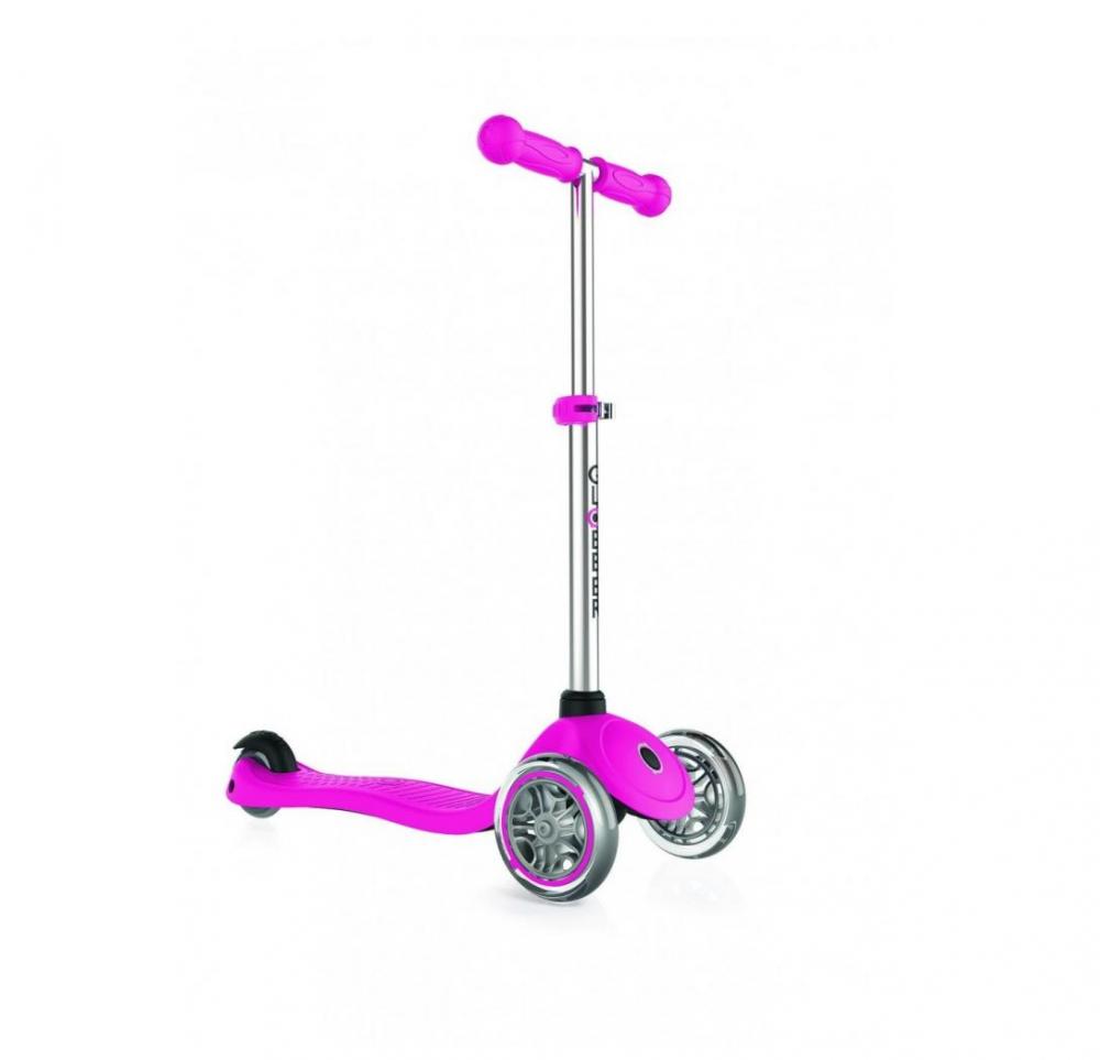 Trotineta Primo V2 Lights Globber Roz, 3 Roti LED - imagine 10